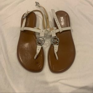 Michael Kors white sandals